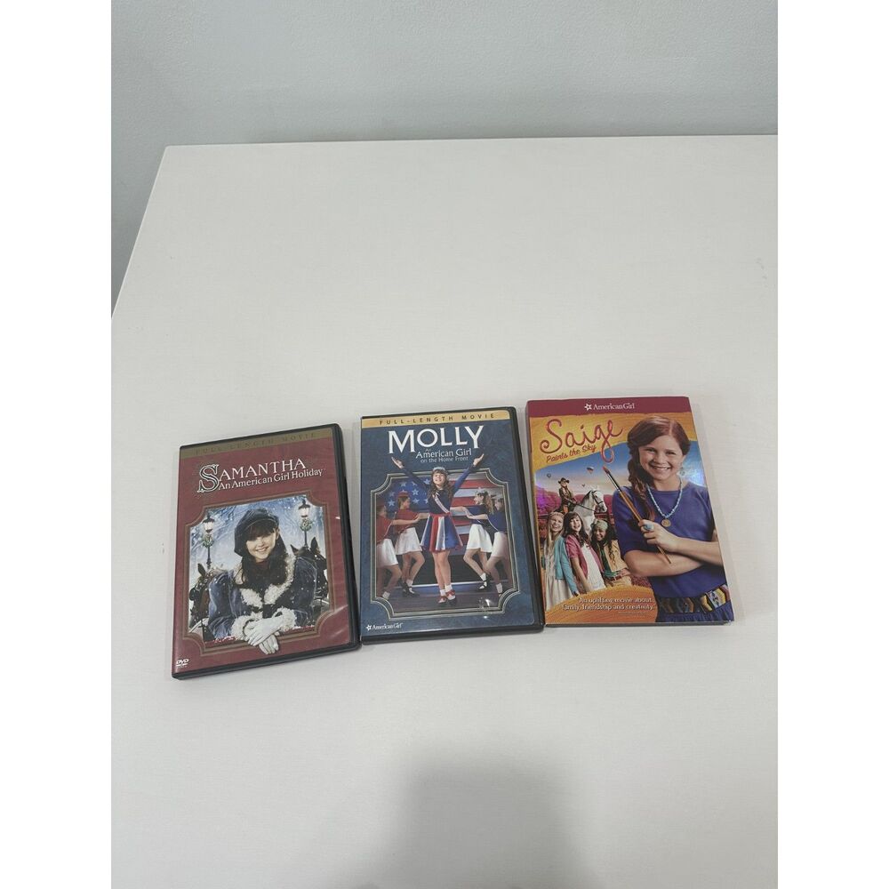 American Girl DVD Movie Lot of 3 Samantha Molly Saige Family Movies